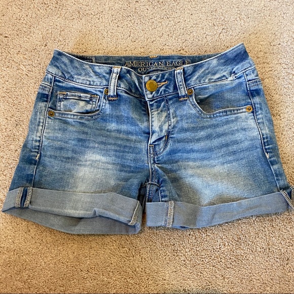 American Eagle Outfitters Pants - American Eagle Midi Super Super Stretch jean short